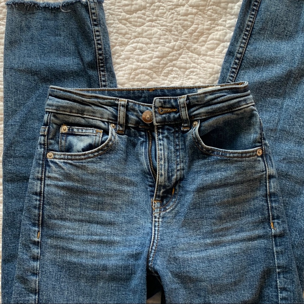 Medium Wash H&M Straight Leg Jeans